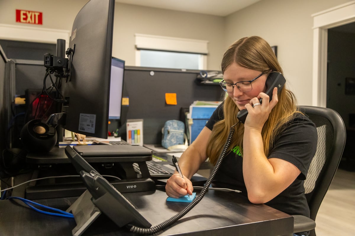 staff office design phone review client customer service 2