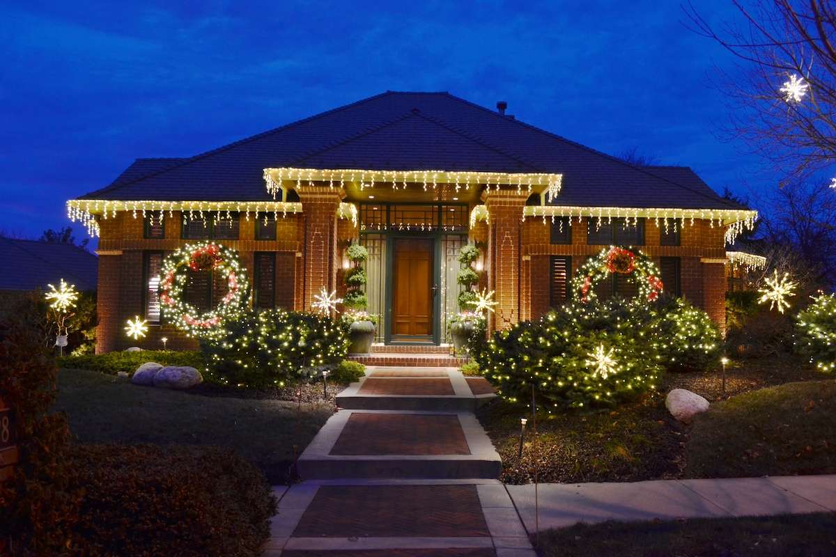 holiday lighting at home