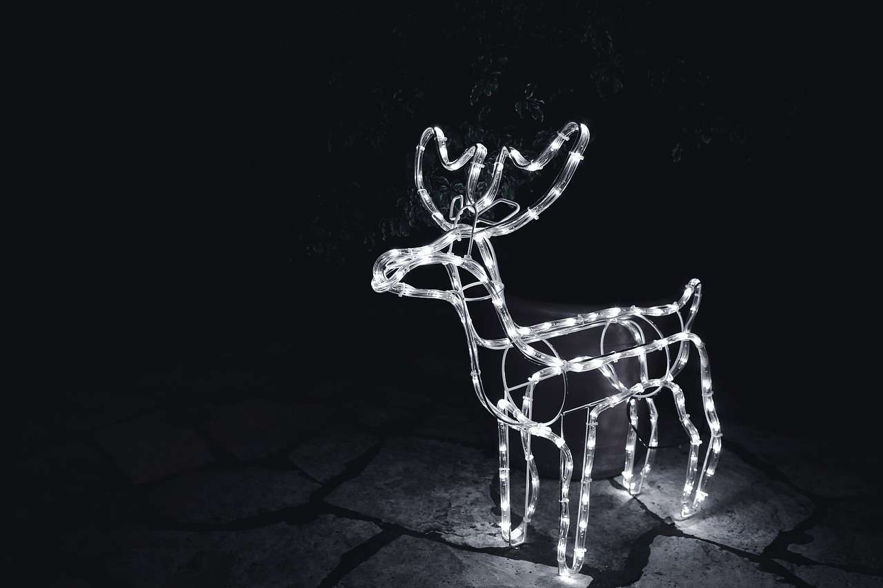 Reindeer holiday lights