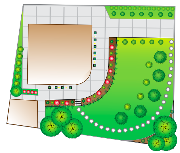 landscape lighting layout