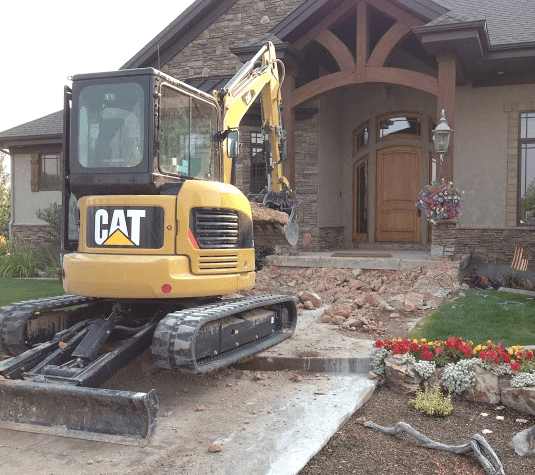 Landscape excavation and construction