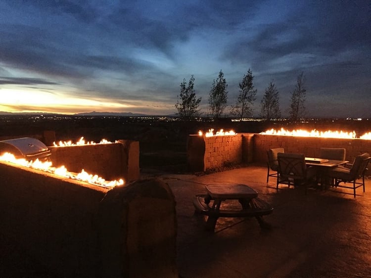 Retaining Walls With Fire In Them