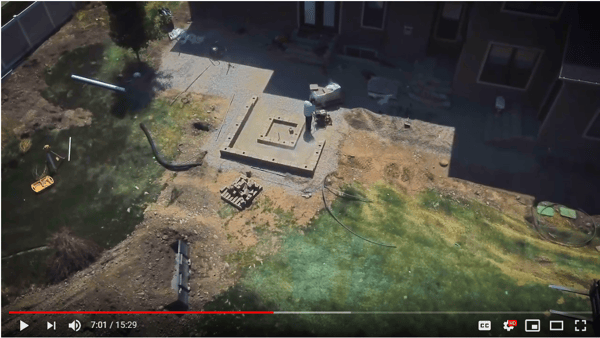 backyard renovation progress