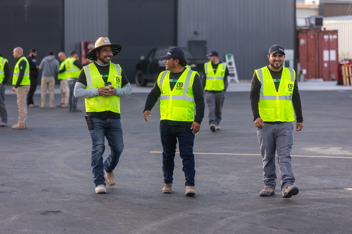 crew team office morning stretch trucks 12